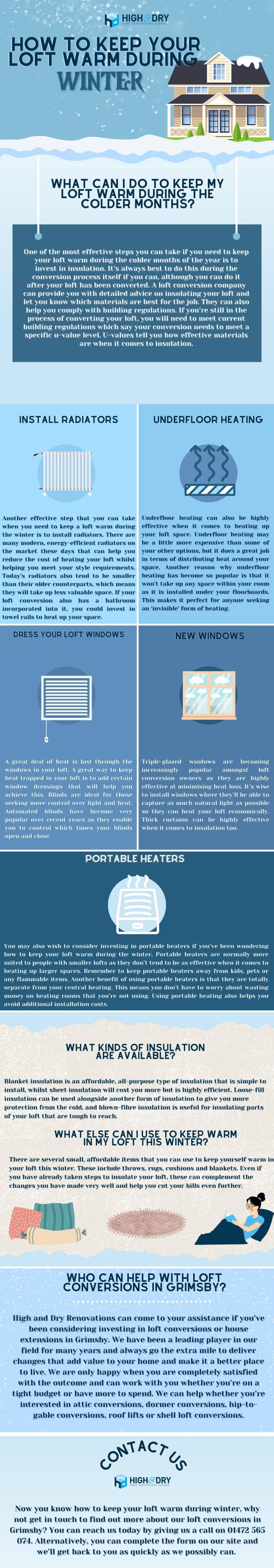 How to keep your loft warm during winter [ Infographic ]