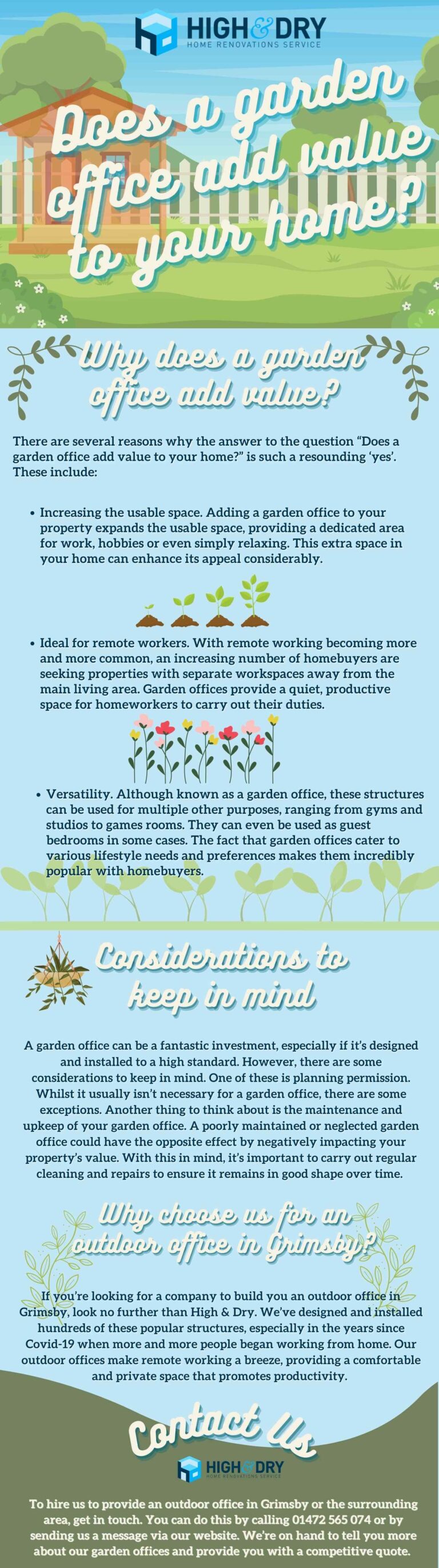 Does a garden office add value to your home? [ Infographic ] High